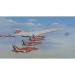 Print, Concorde salute after Patricia Forrest, signed by the artist and Chris Olebe, limited