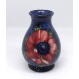 Moorcroft, small baluster shaped vase, height 9cm.