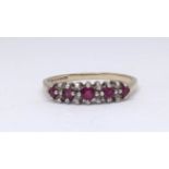 A 9ct ruby dress ring.