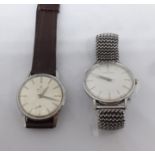 Two vintage gents wristwatches, Eterna-Matic and Zenith, Victorious (2).