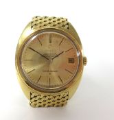 Omega, a gents 18ct gold constellation automatic wristwatch, the dial marked 'Officially Certified