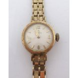 Omega, a 9ct gold ladies vintage wristwatch, 19.20gms.