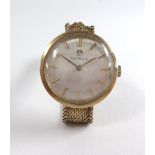 Omega, a vintage ladies 9ct bracelet watch boxed, approx 16.60gms