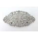 A silver nurses buckle, approx 2.29oz.