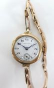 A 9ct gold ladies Bowden & Son vintage ladies watch in original box.