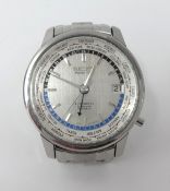 Seiko, a gents World Time vintage automatic wristwatch (winder missing).