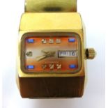 Louis Rossel, a 1970's gents automatic date wristwatch.