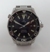 Omega, Seamaster Professional, a gents stainless steel wristwatch, with warranty card dated 2003 ref