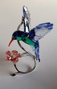 Swarovski Crystal, Paradise Birds, Hummingbird, boxed.