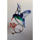 Swarovski Crystal, Paradise Birds, Hummingbird, boxed.