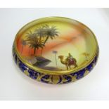 A Noritake porcelain bowl decorated with Egyptian scene together with mixed collection of