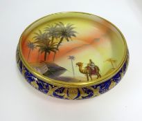 A Noritake porcelain bowl decorated with Egyptian scene together with mixed collection of