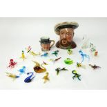 A Beswick character jug, Henry VIII, also a small Pickwick character jug and a collection of