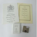 The wedding of HRH Prince Andrew to Sarah Ferguson - piece of wedding cake in original box with AS