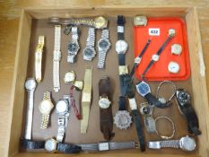 A collection of thirty various gents and ladies watches to include Seiko,