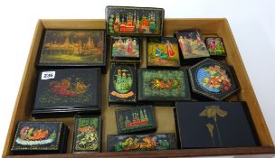 Collection replica Russian lacquered boxes (15).