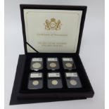 Royal Mint, CPM the 2014 specimen year set of six coins.