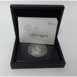 Royal Mint, silver medal, St George and The Dragon limited edition of 500, 250gms, boxed.