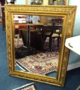 A modern, gilt framed and bevelled plate mirror of traditional style overall size 83 x 105 cm