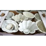 A collection of Victorian and later Jelly Moulds including Shelley, approx 37.