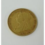 A Victoria gold sovereign 1894.