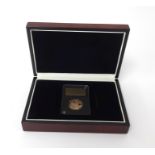 London Mint, QEII 2018 gold full sovereign, commemorating Battle of the Somme 1914-18, cased, proof,