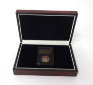 London Mint, QEII 2018 gold full sovereign, commemorating Battle of the Somme 1914-18, cased, proof,