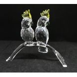 Swarovski Crystal, 'Cockatoos', boxed.