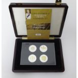 Westminster Mint, QEII crown set 1953-1981, seven coins, cased and boxed with certificate.