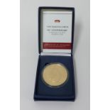 Bradford Exchange, 800th Anniversary of The Magner Carter crown coin, gold plated, 2015, cased.