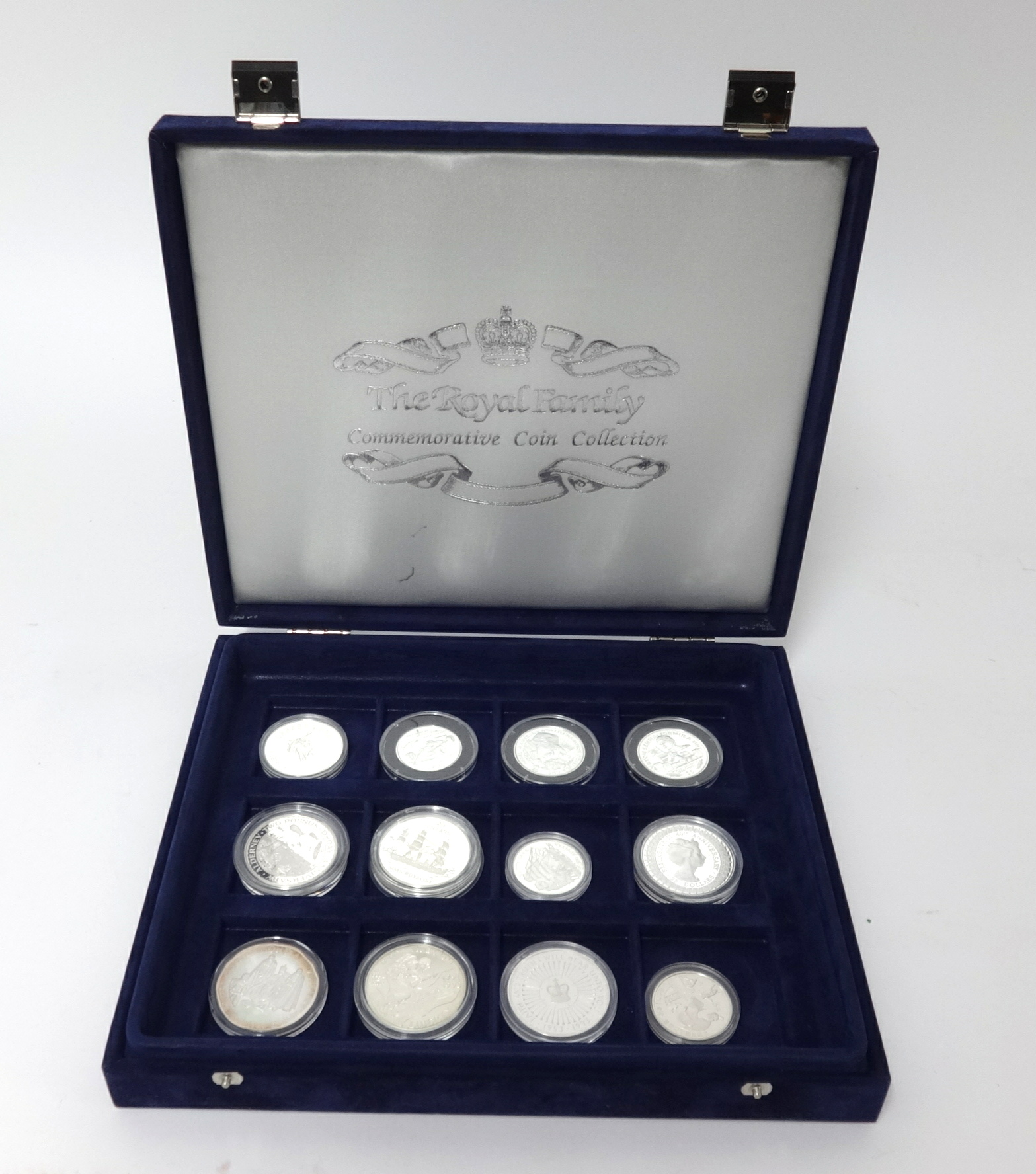 Royal Mint, a collection of twelve various silver commemorative coins including Liberty D-Day dollar