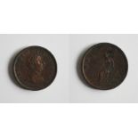 Coins- eight 18th/19th century copper coins and tokens including, Leeds 1793 Half Penny, 1742 Penny,