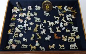 Wade Whimsies, a collection including four graduated elephants, a hat box series Lady and the