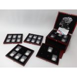 Royal Mint, a collection, the uncirculated American Eagle silver dollar collection comprising 23 one