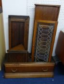 A oak Globe Wernicke sectional bookcase (completely dismantled).