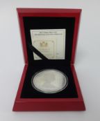 A Royal Canadian Mint 2013 5oz silver coin 25th Anniversary of the silver maple leaf, boxed with