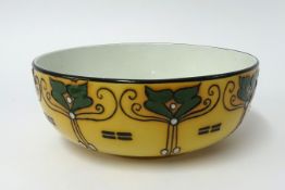 A Frederick Rhead (attrib) trellis bowl for Wood & Sons marked 'Elers', diameter 20cm.