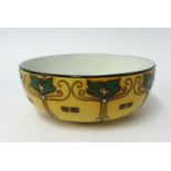 A Frederick Rhead (attrib) trellis bowl for Wood & Sons marked 'Elers', diameter 20cm.