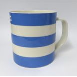 T.G.Green Cornishware, a large 10 inch tall mug.