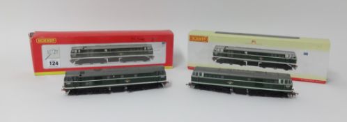 Hornby 00 gauge diesel electric class loco, R2572 and BR class, diesel electric loco R2420, boxed (