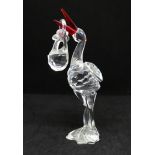 Swarovski Crystal, 'Stork with Baby', boxed.