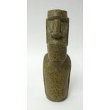 Replica Easter Island stone figure, height 28cm.