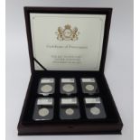 Royal Mint, CPM the 2017 date stamp specimen year set, a collection of six coins, cased.