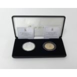 Jubilee Mint, The Queen Elizabeth II 90th birthday two coin set comprising gold proof two pound