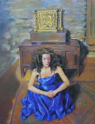 Robert Lenkiewicz (1941-2002) signed print 'Anna Seated', edition no 53/475, framed and glazed,