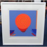 Sir Terry Frost (1915-2003) 'Orange and Blue Space', limited edition print no 135/150, signed,