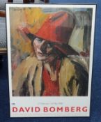 David Bomberg, 1988 Exhibition poster, framed.