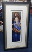 Robert Lenkiewicz (1941-2002), limited edition print 'Karen in Blue', No.309/475 with certificate,