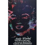 Poster, Andy Warhol 'Warhol on Plus Juste', 'du 8 mai au 20 Jun 1982, Galerie Des Ponchettes' framed