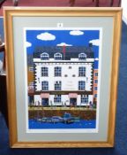 Brian Pollard, signed print 'The Three Crowns Revisited' No.830/850, certificate verso, framed and